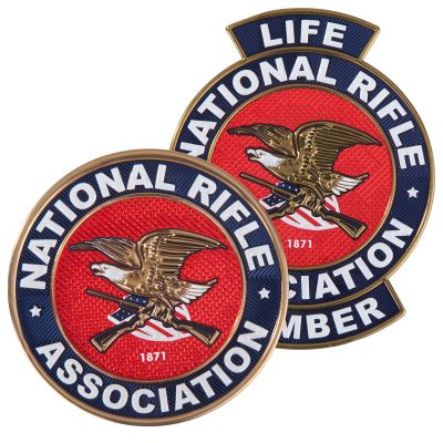 B509 NATIONAL RIFLE ASSOCIATION LIFE MEMBER PATCH SEW REPRO NEW 